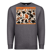 Charcoal Heather cowhide dripping glitter tumbler Premium Sweatshirt - Jasminsmagicworld