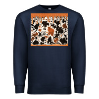 Navy cowhide dripping glitter tumbler Premium Sweatshirt - Jasminsmagicworld