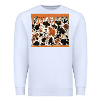 White cowhide dripping glitter tumbler Premium Sweatshirt - Jasminsmagicworld