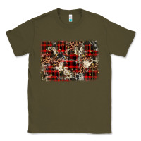 Army Green christmas leopard cowhide background Classic Tee - BarkalooDesign