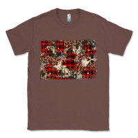 Chestnut christmas leopard cowhide background Classic Tee - BarkalooDesign