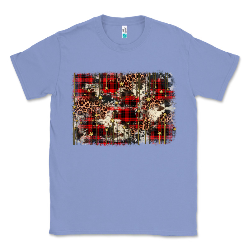 Christmas Leopard Cowhide Background Classic Tee by BarkalooDesign | Teevron