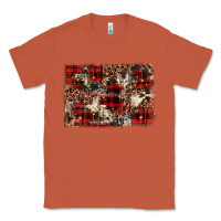 Copper christmas leopard cowhide background Classic Tee - BarkalooDesign
