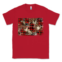 Red christmas leopard cowhide background Classic Tee - BarkalooDesign
