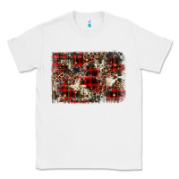 White christmas leopard cowhide background Classic Tee - BarkalooDesign