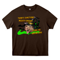 Chocolate Brown there's something mighty going on around here pig Heavy Core Tee - LillyAllenDesigns
