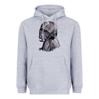 Heather Grey Baby Gorilla Head Heavyweight Hoodie - LillyAllenDesigns