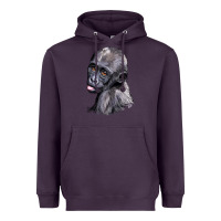 Plum Baby Gorilla Head Heavyweight Hoodie - LillyAllenDesigns
