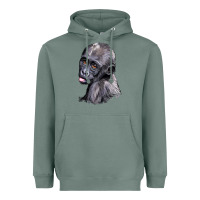 Sage Baby Gorilla Head Heavyweight Hoodie - LillyAllenDesigns
