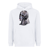 White Baby Gorilla Head Heavyweight Hoodie - LillyAllenDesigns
