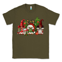 Army Green christmas gnomies Classic Tee - FaDigitalArtStudio
