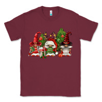 Burgundy christmas gnomies Classic Tee - FaDigitalArtStudio