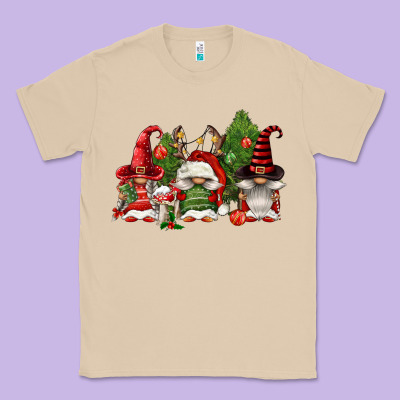 Christmas Gnomies Classic Tee Designed By Fadigitalartstudio