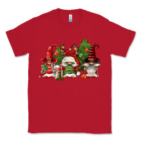 Red christmas gnomies Classic Tee - FaDigitalArtStudio