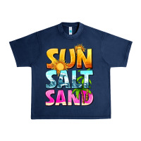 Navy sun salt sand Urban Heavy Tee - texasbilliewilder