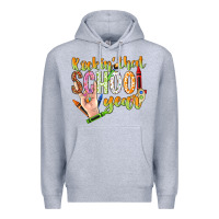 Heather Grey rockin that school year Premium Hoodie - NancyCooperArtShop