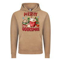 Vintage Coffee merry booksmas Vintage Hoodie - MaliasSmallBusiness