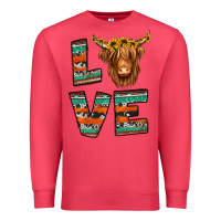 Cardinal love highland cow Premium Sweatshirt - Jasminsmagicworld
