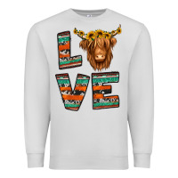 Dove Grey love highland cow Premium Sweatshirt - Jasminsmagicworld