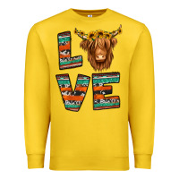 Lemon love highland cow Premium Sweatshirt - Jasminsmagicworld