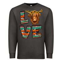 Smoke love highland cow Premium Sweatshirt - Jasminsmagicworld