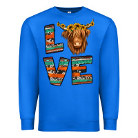 True Royal love highland cow Premium Sweatshirt - Jasminsmagicworld