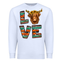 White love highland cow Premium Sweatshirt - Jasminsmagicworld