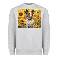 Heather Grey jack russel terrier Heavyweight Sweatshirt - Unal Design