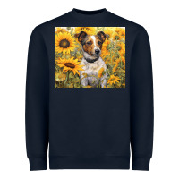 Navy jack russel terrier Heavyweight Sweatshirt - Unal Design