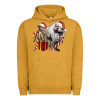Pigment Peanut Butter Christmas Baboon Baby And Mama Urban Hoodie - LillyAllenDesigns