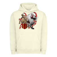 Pigment Pistachio Christmas Baboon Baby And Mama Urban Hoodie - LillyAllenDesigns