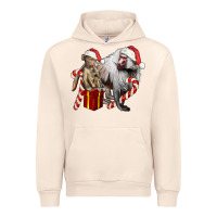 Sandshell Christmas Baboon Baby And Mama Urban Hoodie - LillyAllenDesigns