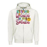 Oatmeal Heather staying delulu is the solulu Zipper Hoodie - Artiststas