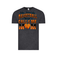 Vintage Black my favorite basketball player calls me mom Vintage Tee - Zillion Design Studio