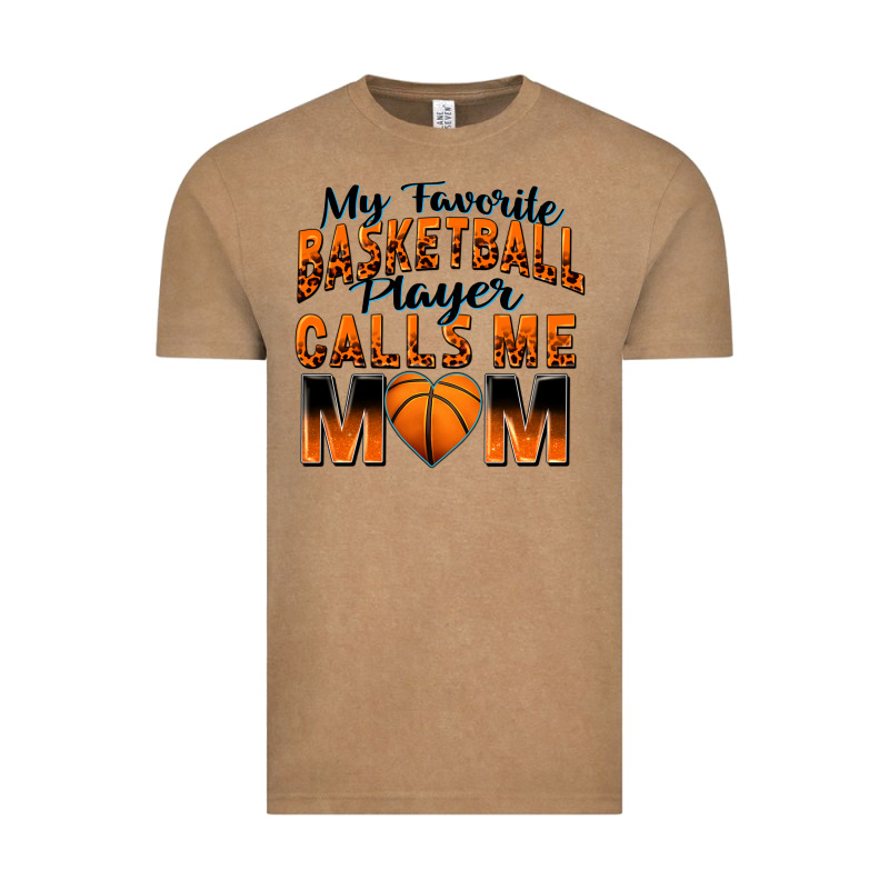 My Favorite Basketball Player Calls Me Mom Vintage Tee by Zillion Design Studio | Teevron
