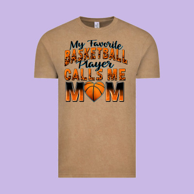 My Favorite Basketball Player Calls Me Mom Vintage Tee Designed By Zillion Design Studio