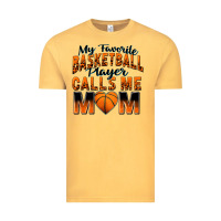 Vintage Mustard my favorite basketball player calls me mom Vintage Tee - Zillion Design Studio