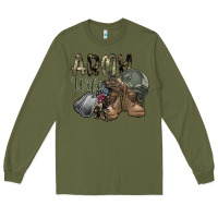 Army Green army wife Long Sleeve Tee - SublimationCraftShop