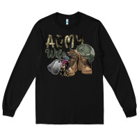 Black army wife Long Sleeve Tee - SublimationCraftShop