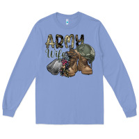 Colony Blue army wife Long Sleeve Tee - SublimationCraftShop