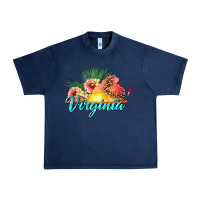 Navy summer virginia Urban Heavy Tee - texasbilliewilder