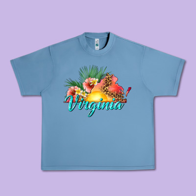 Summer Virginia Urban Heavy Tee Designed By Texasbilliewilder