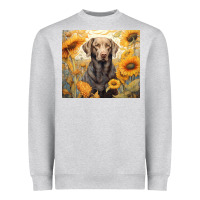 Heather Grey labrador retriever Heavyweight Sweatshirt - Unal Design