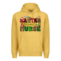 Antique Gold santas favorite nurse Premium Hoodie - AdoDesignShop