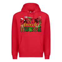 Red santas favorite nurse Premium Hoodie - AdoDesignShop
