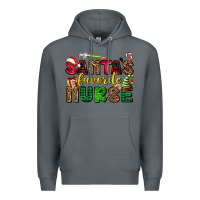 Rock santas favorite nurse Premium Hoodie - AdoDesignShop
