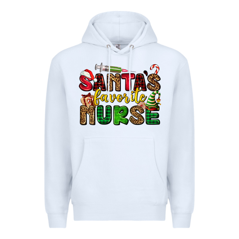 Santas Favorite Nurse Premium Hoodie by AdoDesignShop | Teevron