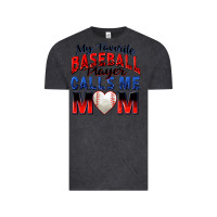 Vintage Black my favorite baseball player calls me mom Vintage Tee - Zillion Design Studio