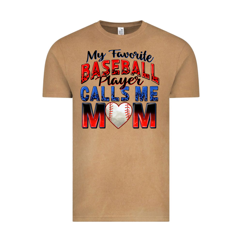 My Favorite Baseball Player Calls Me Mom Vintage Tee by Zillion Design Studio | Teevron