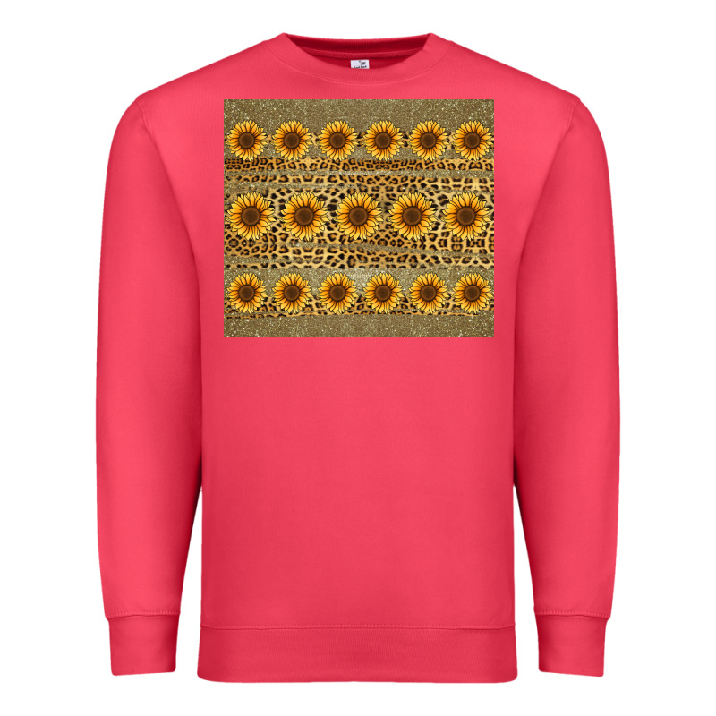 Leopard Glitter Sunflower Tumbler Premium Sweatshirt by Jasminsmagicworld | Teevron